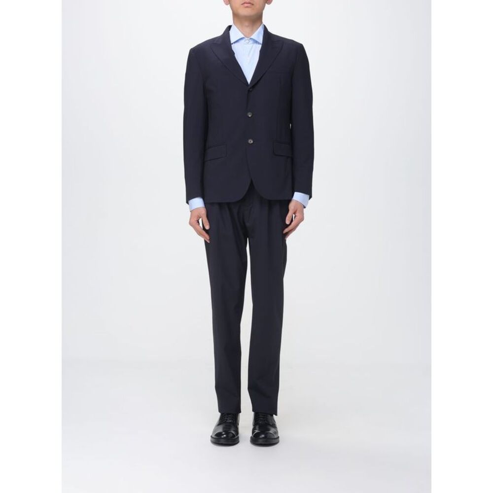 Eleventy Suit Men Blue